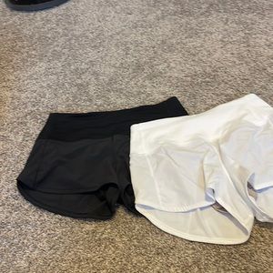 High waisted Lululemon speed shorts